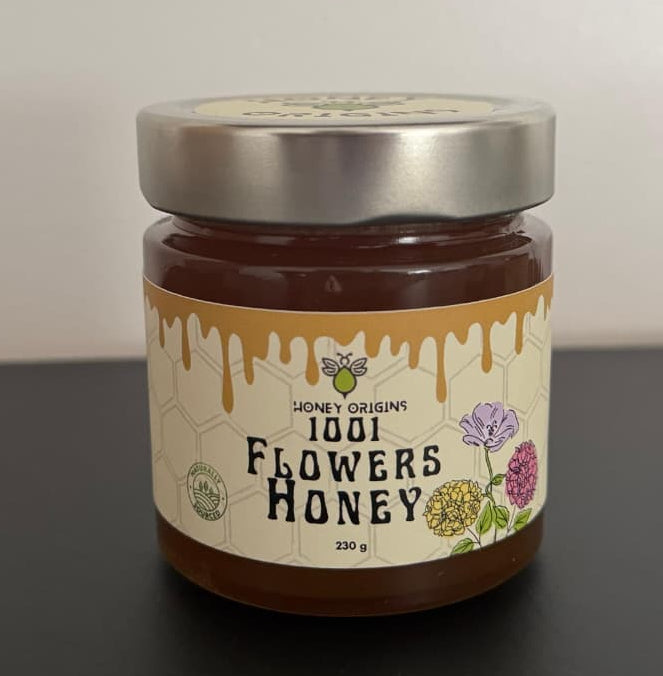 Pure honing - verzamelde nectar van diverse bloemen kopen HONEYORIGINS