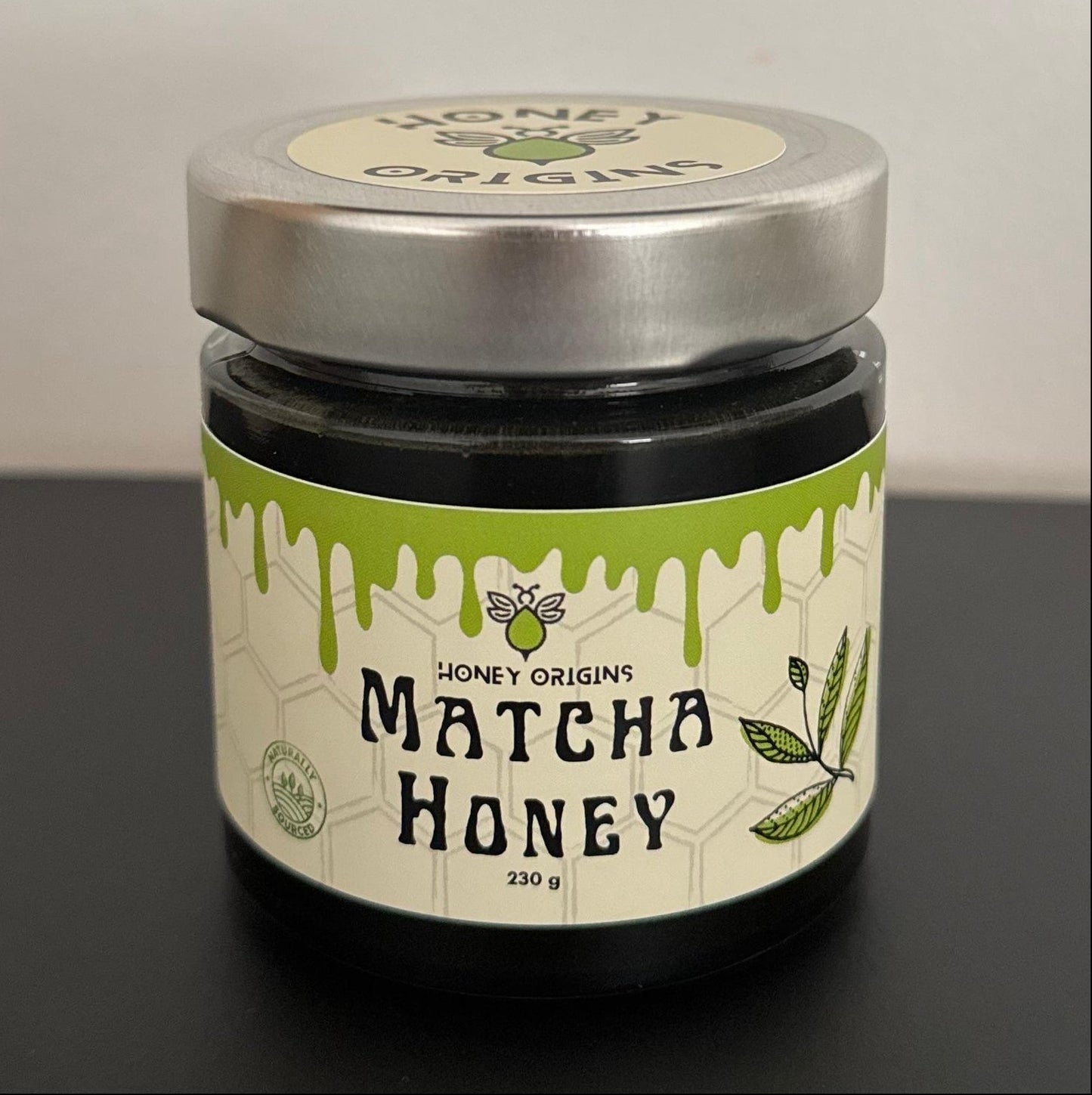 Bio honing met matcha - gezonde en voedzame mix HONEYORIGINS