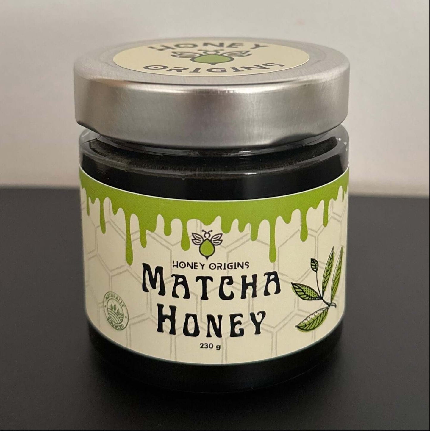 Bio honing met matcha - gezonde en voedzame mix HONEYORIGINS