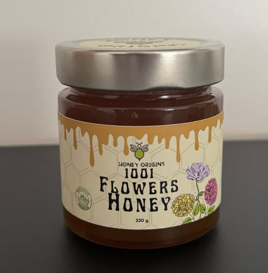 Pure honing - verzamelde nectar van diverse bloemen kopen HONEYORIGINS